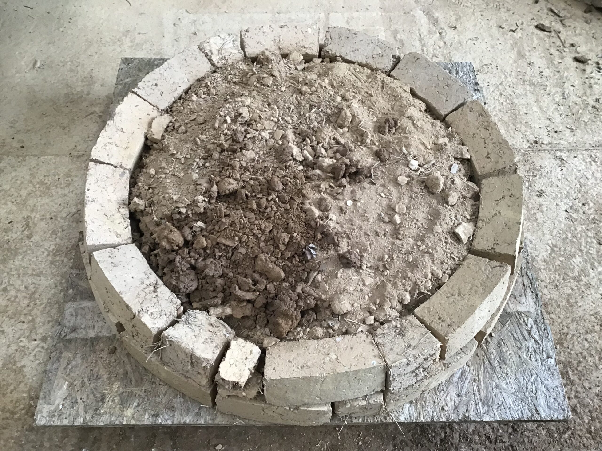 cob brick pizza oven earth mortar
