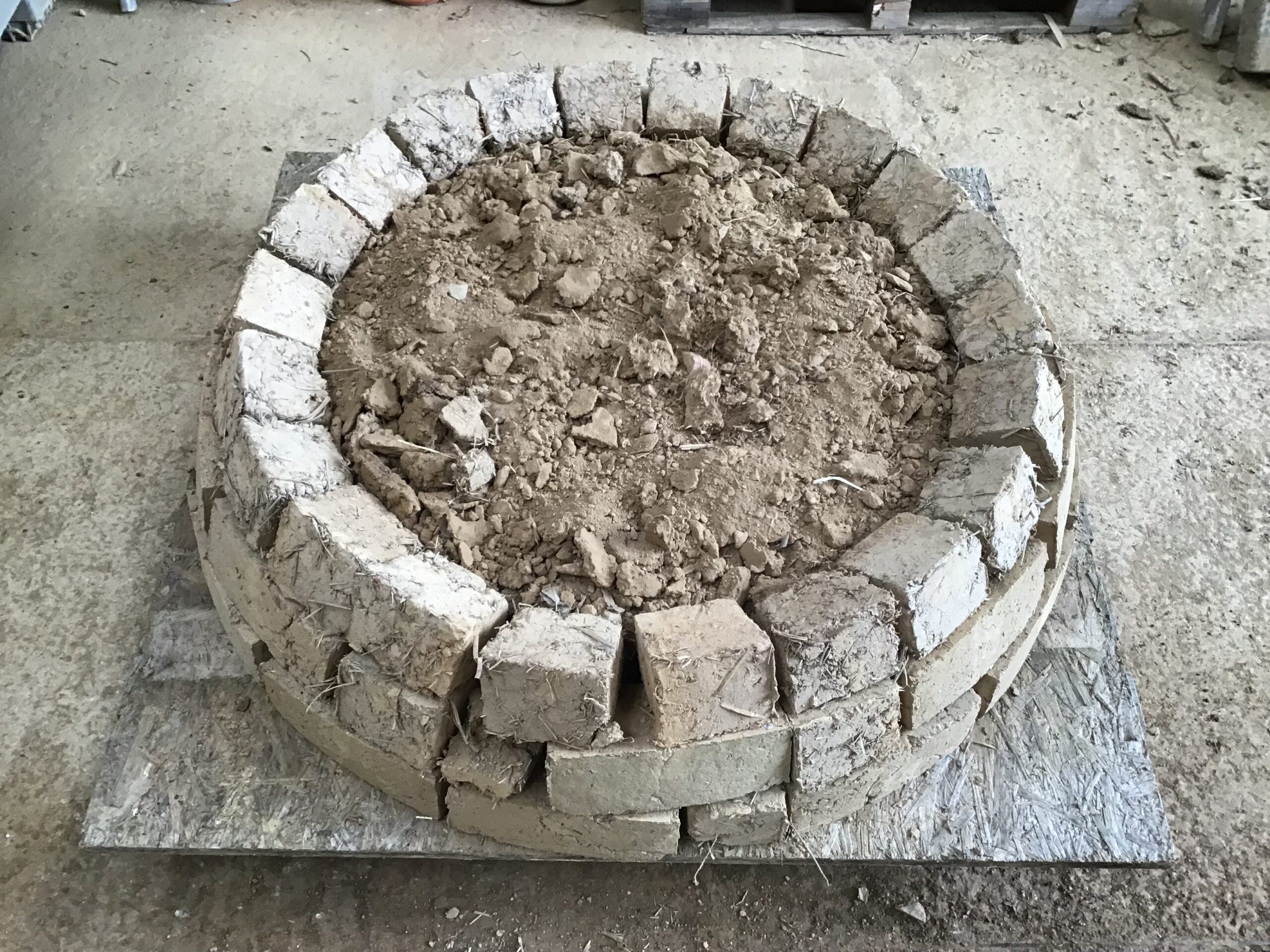cob brick pizza oven earth mortar