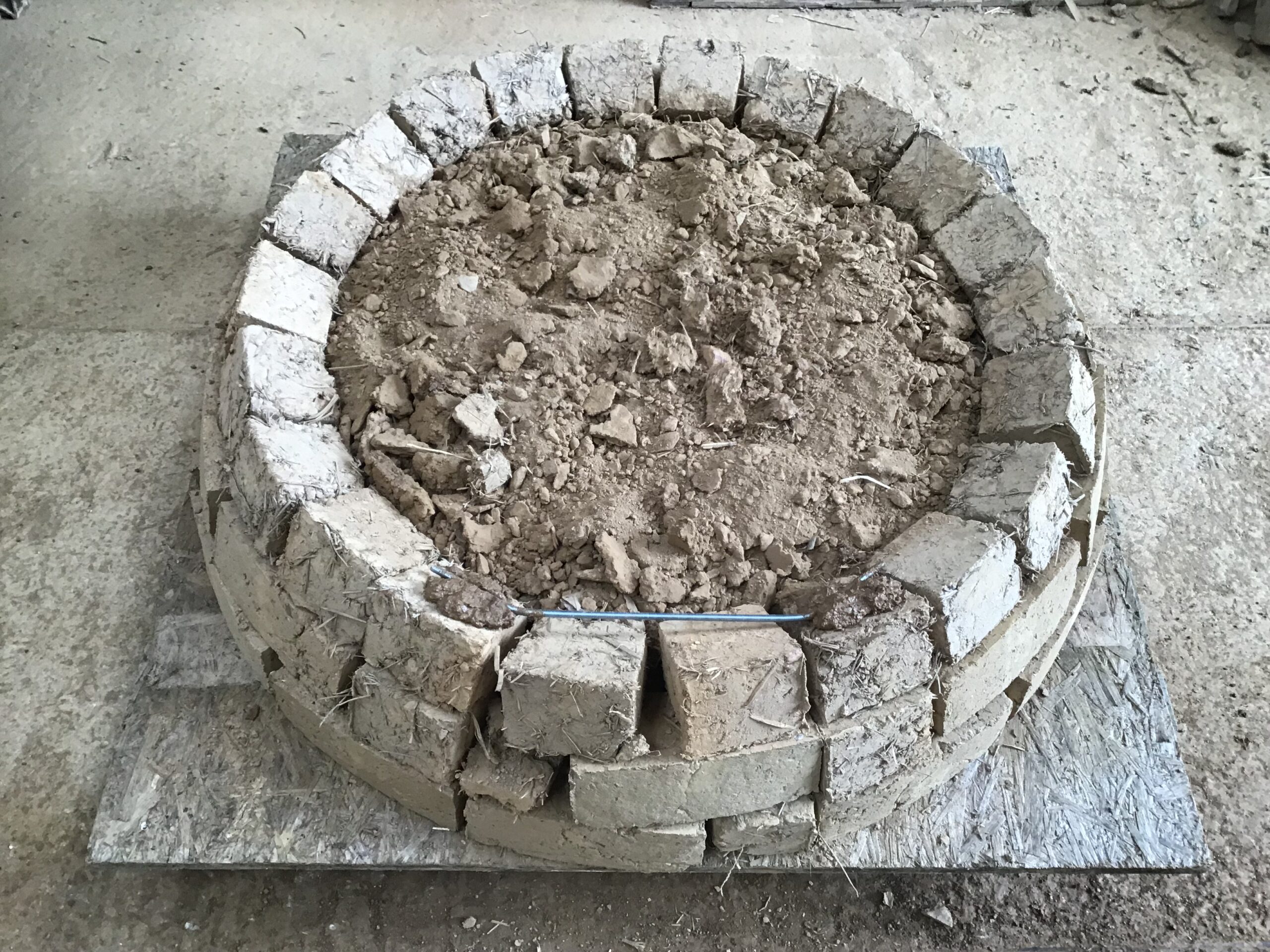 cob brick pizza oven earth mortar