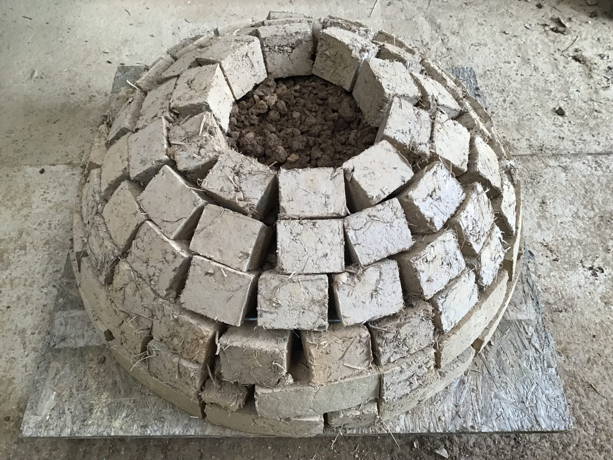 cob brick pizza oven earth mortar