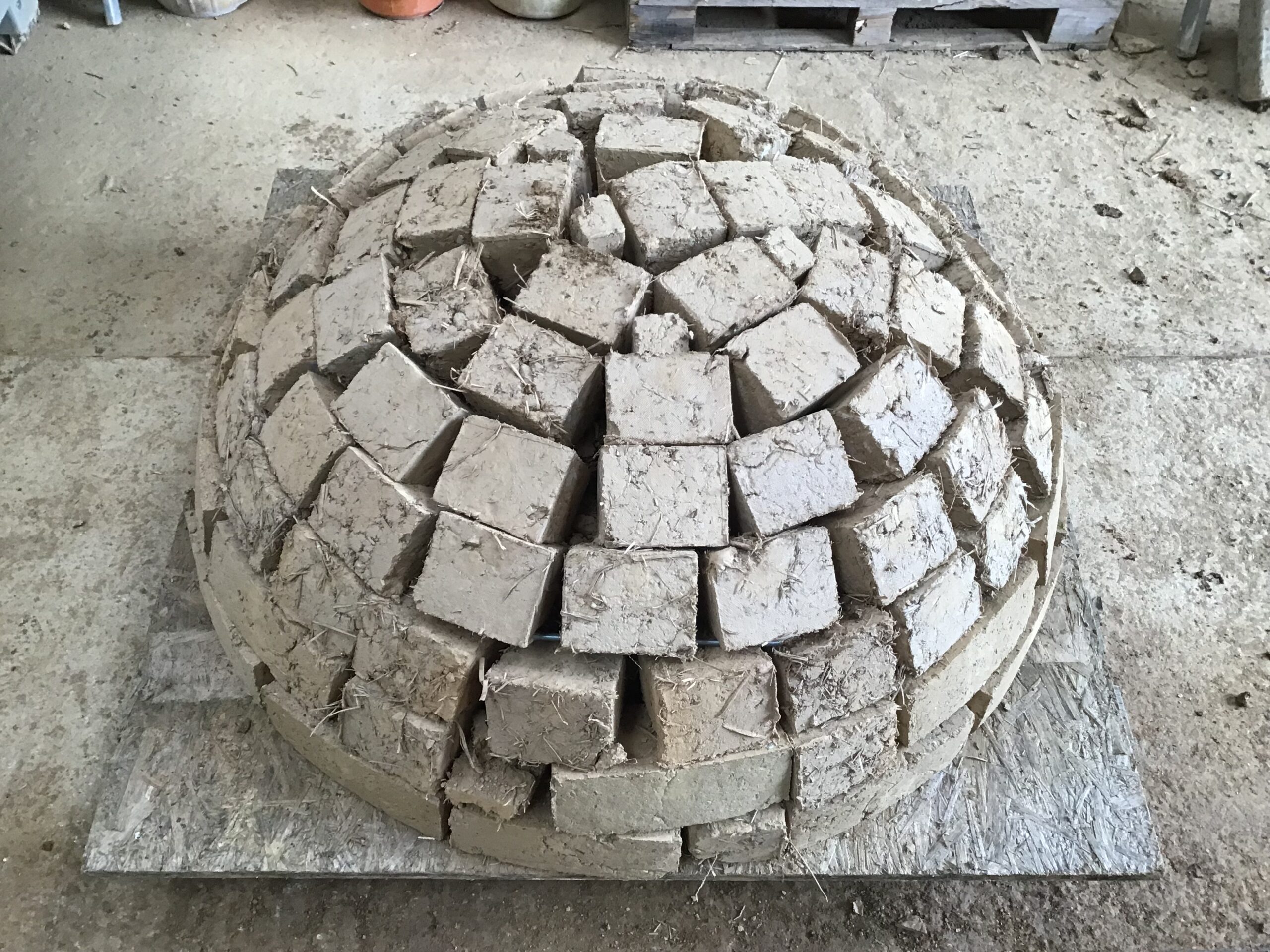 cob brick pizza oven earth mortar