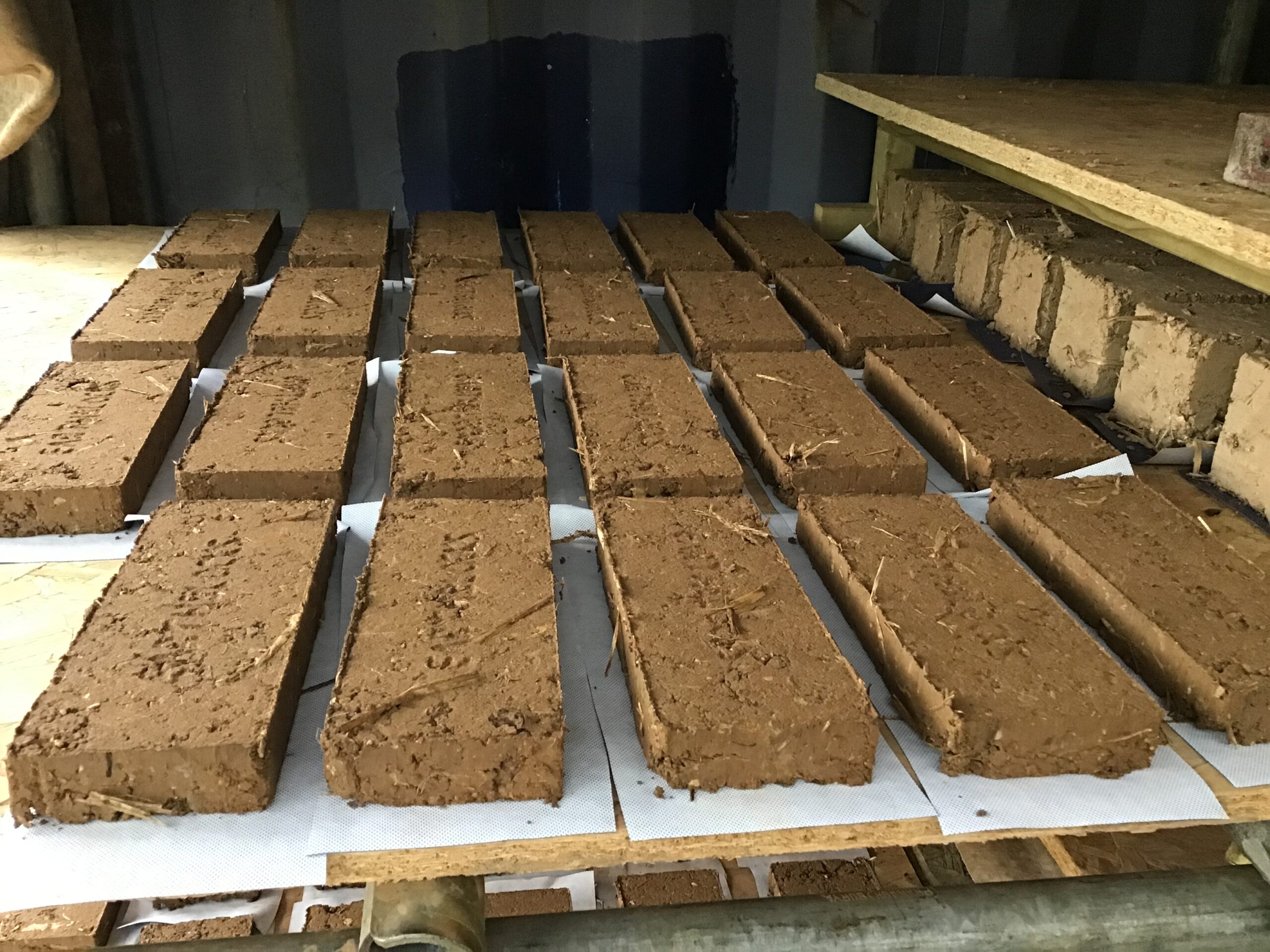 compressed earth bricks