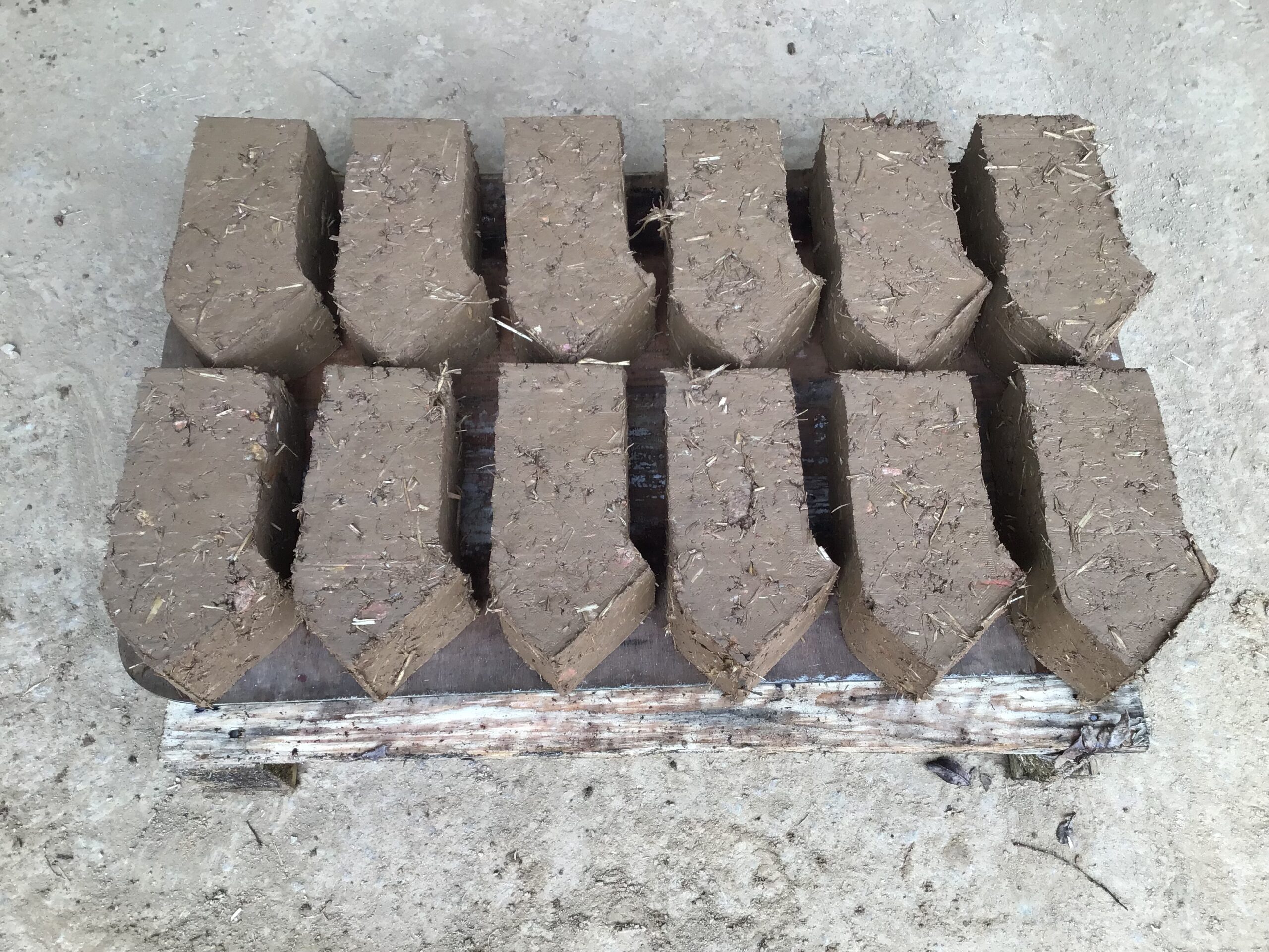 compressed earth bricks