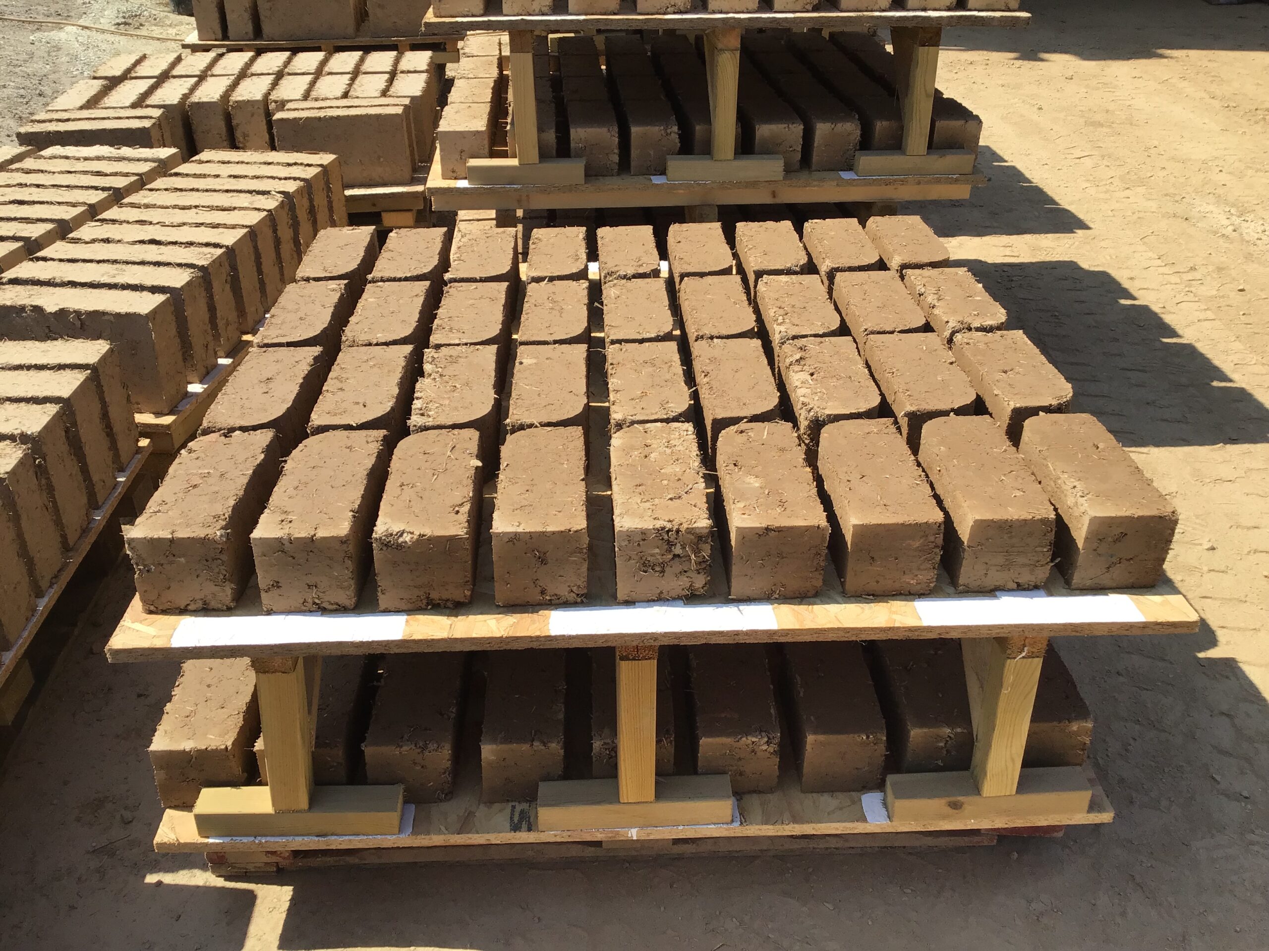 compressed earth bricks