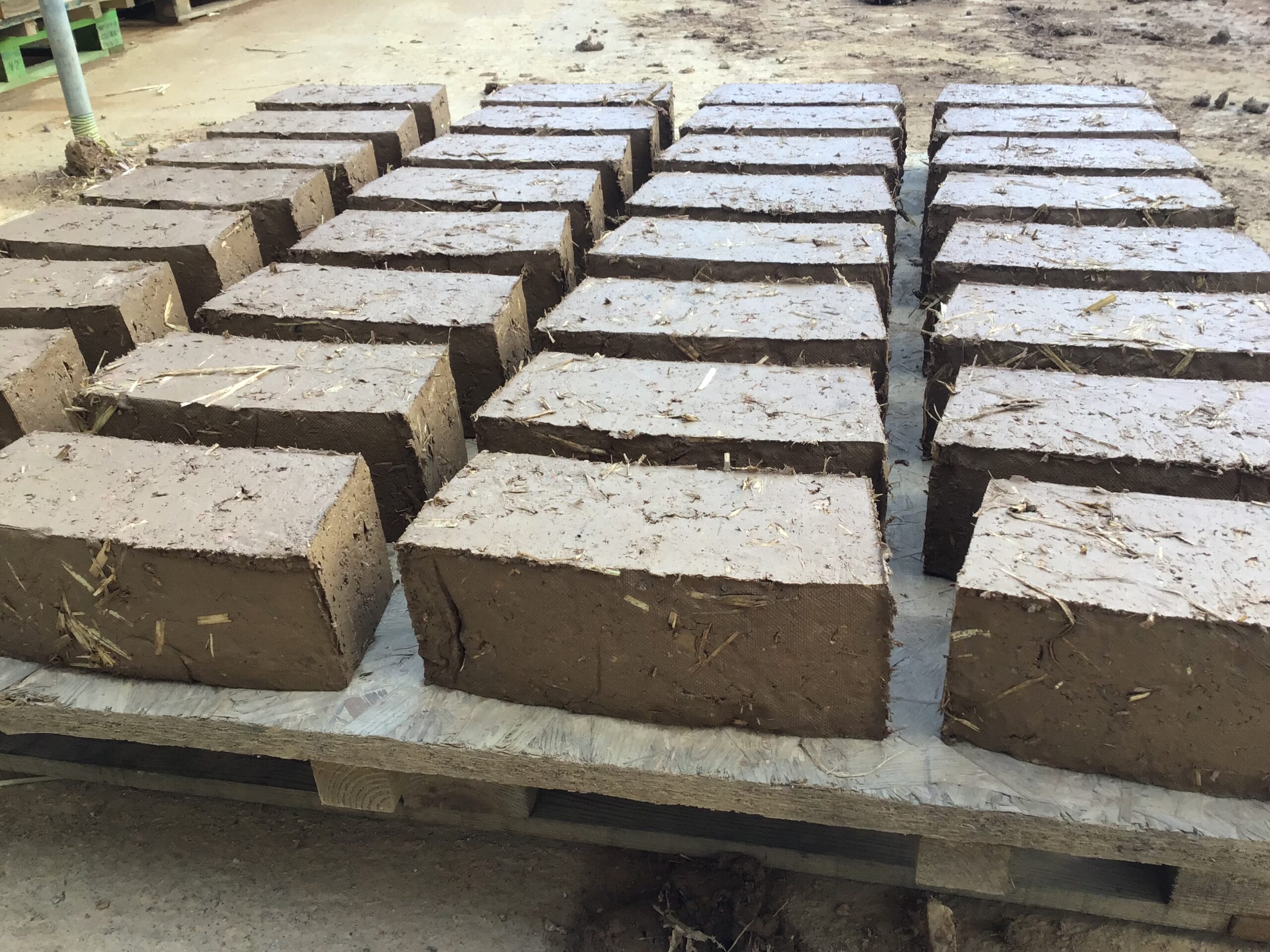 compressed earth bricks