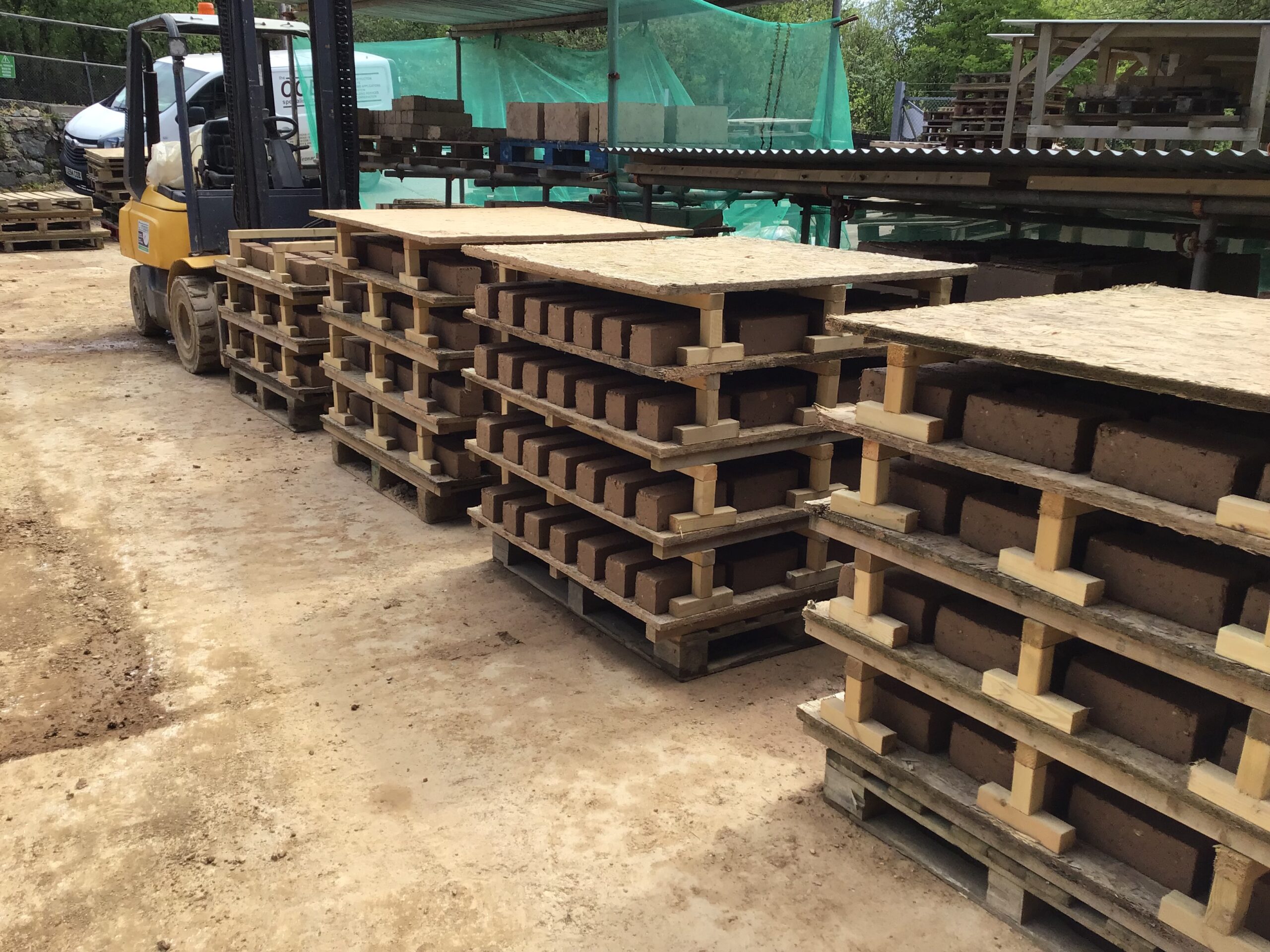 compressed earth bricks